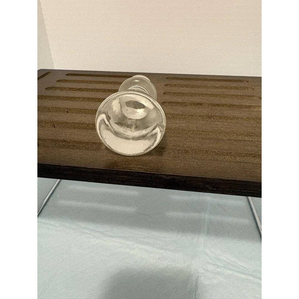 Vintage Steuben Hand-blown Crystal Clear Glass Stopper